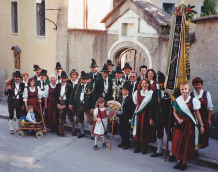 die Altschützen beim Landeschützentag 2001 in Salzburg